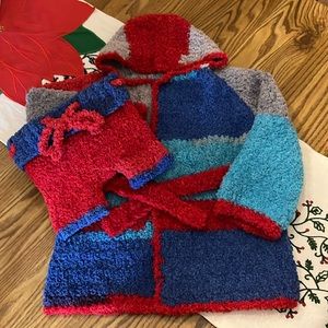 NWT Handmade Toddlers Robe and Boxer Shorts 2T/3T